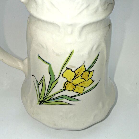 Vintage James Kent Spring Star Floral Hand Painted Small Pitcher/Vase Summer 5” - Picture 6 of 13